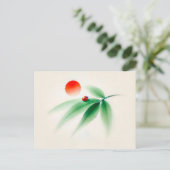 竹中国のの上のカマムシ ポストカード (スタンド正面)