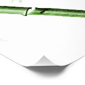 竹中国のアート – one – 緑 ポスター (コーナー)