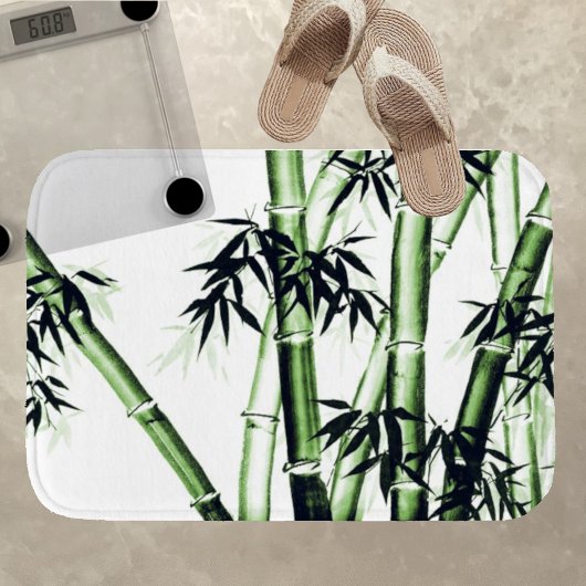 竹中国のアート – one - green Bath Mat バスマット