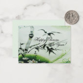 竹中国の入絵を描スタイル ノートカード (正面/裏面インサイチュ)