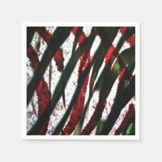 竹交差 スタンダードカクテルナプキン (正面)