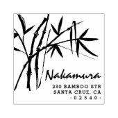 竹伝統的墨書名差出人住所 ラバースタンプ (インプリント)