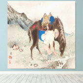 竹内栖鳳：富士ūの星芳成芳Pl.06 (1894) キャンバスプリント (インサイチュ (ウッドフロア))