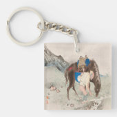 竹内栖鳳：富士ūの星芳成芳Pl.06 (1894) キーホルダー (正面)