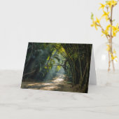 竹列 カード (黄色い花)