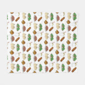 竹取中国のレストランテイクアウト料理店 フリースブランケット (正面(横))