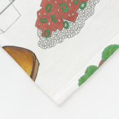 竹取中国のレストランテイクアウト料理店 フリースブランケット (角)