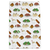 竹取中国のレストランテイクアウト料理店 ミディアムペーパーバッグ (正面)