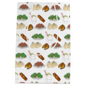 竹取中国のレストランテイクアウト料理店 ミディアムペーパーバッグ (裏面)