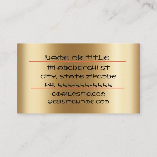 竹名エレガント刺 名刺 (裏面)