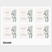 竹四角ステッカーのご注文ありがとうございます スクエアシール (シート)