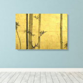竹図,光琳竹，尾形光琳，墨絵 キャンバスプリント (インサイチュ (ウッドフロア))