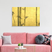 竹図,光琳竹，尾形光琳，墨絵 キャンバスプリント (インサイチュ (リビング))