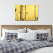 竹図,光琳竹，尾形光琳，墨絵 キャンバスプリント (インサイチュ (寝室))