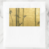 竹図,光琳竹，尾形光琳，墨絵 長方形シール (バッグ)