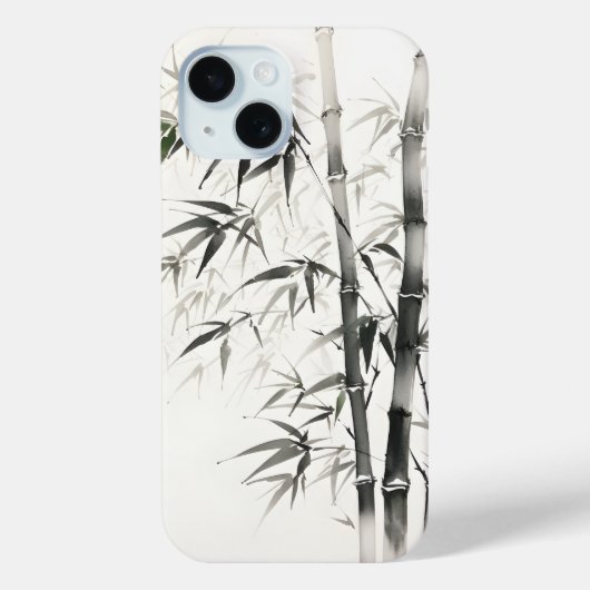 竹墨絵画の Case-Mate iPhoneケース (裏面)