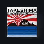 竹島旭日旗缶バッジ 缶バッジ<br><div class="desc">竹島旭日旗缶バッジ</div>