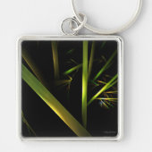 竹抽象芸術 キーホルダー (正面)