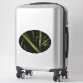 竹抽象芸術 シール (スーツケース)