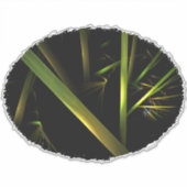 竹抽象芸術 シール (正面)