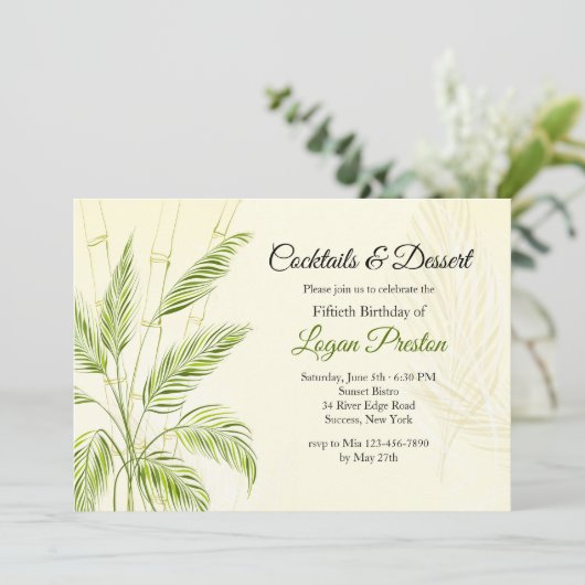 竹招待状 招待状 (スタンド正面)