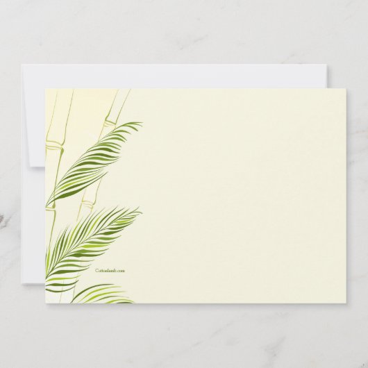 竹招待状 招待状 (裏面)