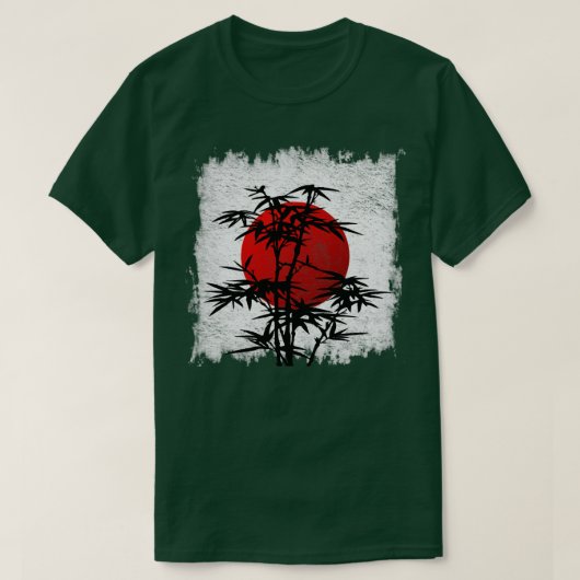 竹日本の材 Tシャツ (デザイン正面)