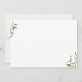 竹日本の結婚式招待状 招待状 (裏面)