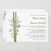 竹日本の結婚式招待状 招待状 (正面/裏面)