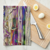 竹木デジタル絵を描オリジナルタオル キッチンタオル (四つ折り)