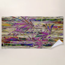 竹木デジタル絵を描オリジナルビーチタオル