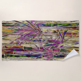 竹木デジタル絵を描オリジナルビーチタオル ビーチタオル