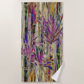 竹木デジタル絵を描オリジナルビーチタオル ビーチタオル (正面)