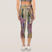 竹木デジタル絵画オリジナルアートヨガマット カプリレギンス (裏面)