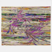 竹木デジタル絵画オリジナル毛布 フリースブランケット (正面(横))