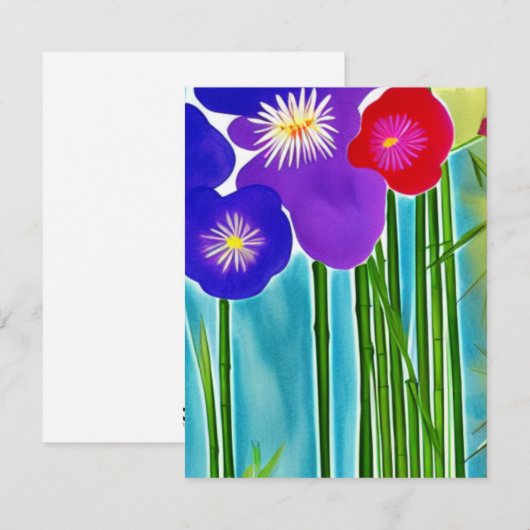 竹札 ノートカード (正面/裏面)