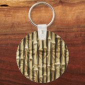 竹材テクスチャ キーホルダー (正面)