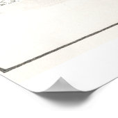 竹林における鶴のヴィンテージ日本の芸術 ポスター (角)