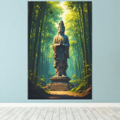 竹林に禅 キャンバスプリント (インサイチュ (ウッドフロア))