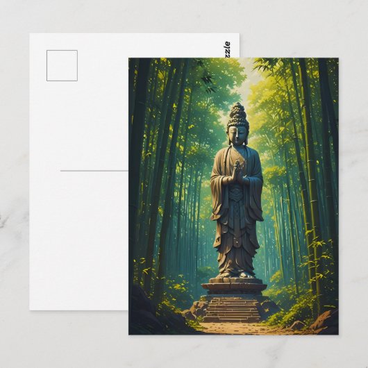 竹林に禅 ポストカード (正面/裏面)