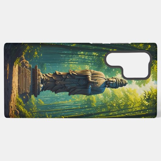 竹林に禅 SAMSUNG GALAXYケース (裏面横)