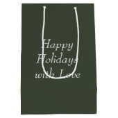 竹林のクリスマスパンダ ミディアムペーパーバッグ (裏面)