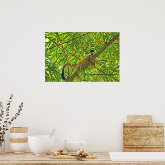 竹林のサル ポスター (キッチン)