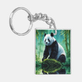 竹林のジャイアントパンダ キーホルダー (正面左)
