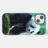 竹林のジャイアントパンダ iPhoneケース (裏面横)