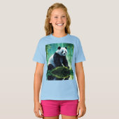 竹林のジャイアントパンダ Tシャツ (正面フル)