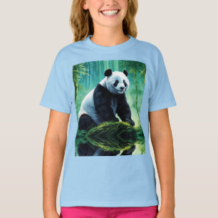 竹林のジャイアントパンダ Tシャツ