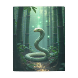 竹林のヘビ メタルプリント