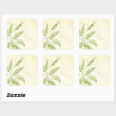 竹林のヤシの木 |シール スクエアシール (シート)