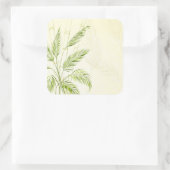 竹林のヤシの木 |シール スクエアシール (バッグ)